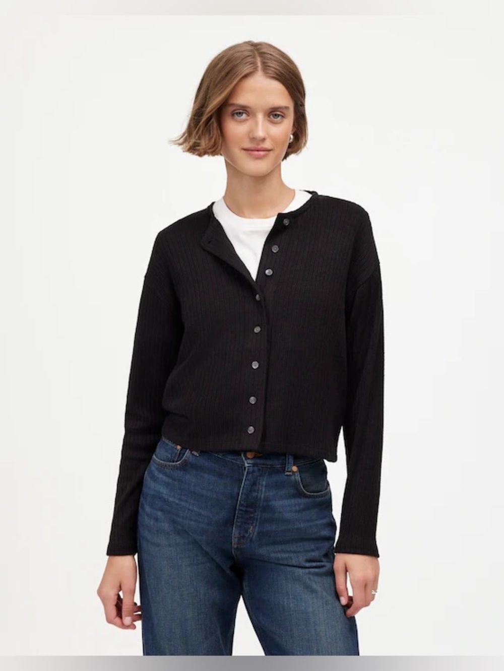 Madewell Relaxed Button-Front Cardigan